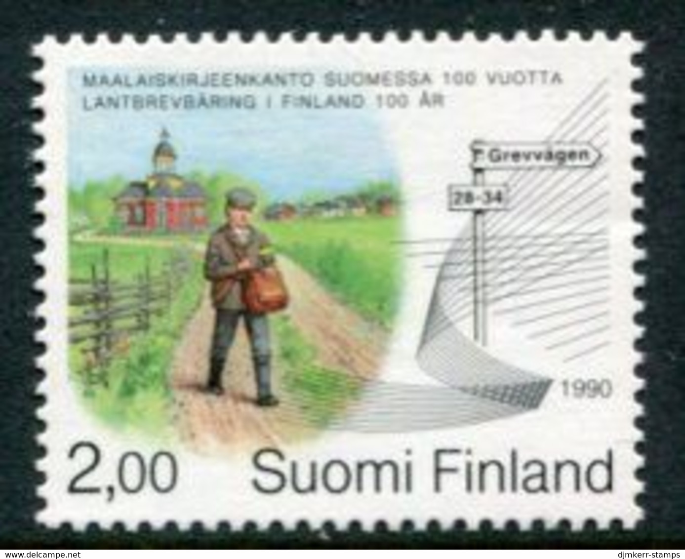 FINLAND 1990 Centenary Of Rural Postal Service MNH / **.  Michel 1113 - Unused Stamps