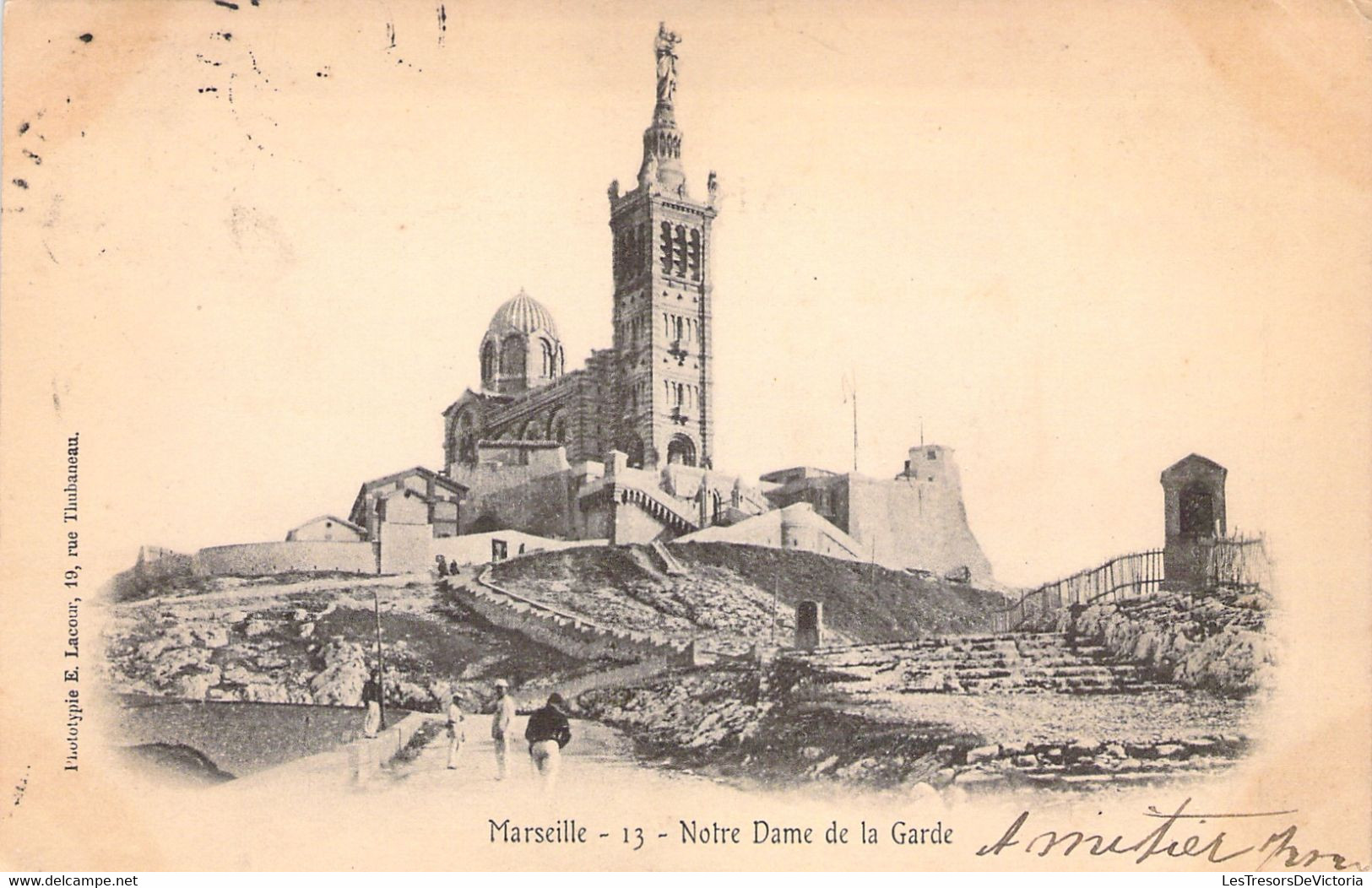 CPA Marseille - 13 - Notre Dame De La Garde - Carte Oblitérée En 1903 à Marseille - Dos Simple - Notre-Dame De La Garde, Funicolare E Vergine