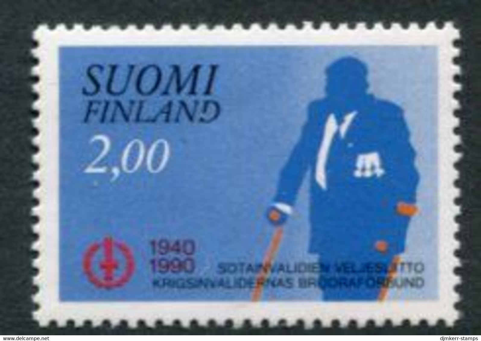 FINLAND 1990 350th Anniversary Of Brotherhood Of War Invalids MNH / **.  Michel 1104 - Gebraucht