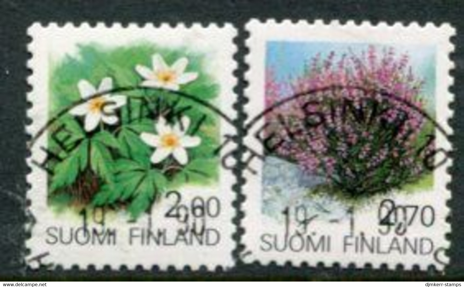 FINLAND 1990 Definitive: Plants Used.  Michel 1100-01 - Oblitérés