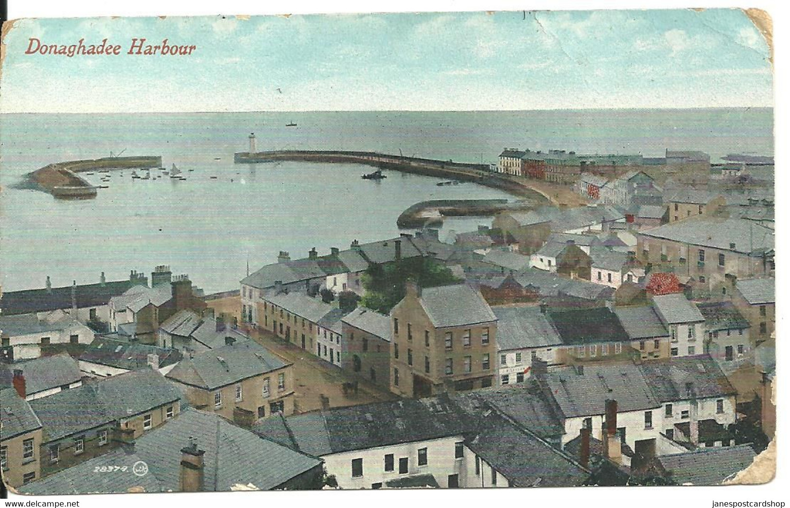 DONAGHADEE HARBOUR - COUNTY DOWN - IRELAND - POSTALLY USED FROM DONAGHADEE - 1910 - Down