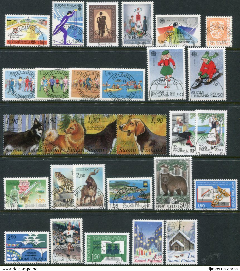 FINLAND 1989 Complete  Issues Used.  Michel 1068-1097 - Oblitérés