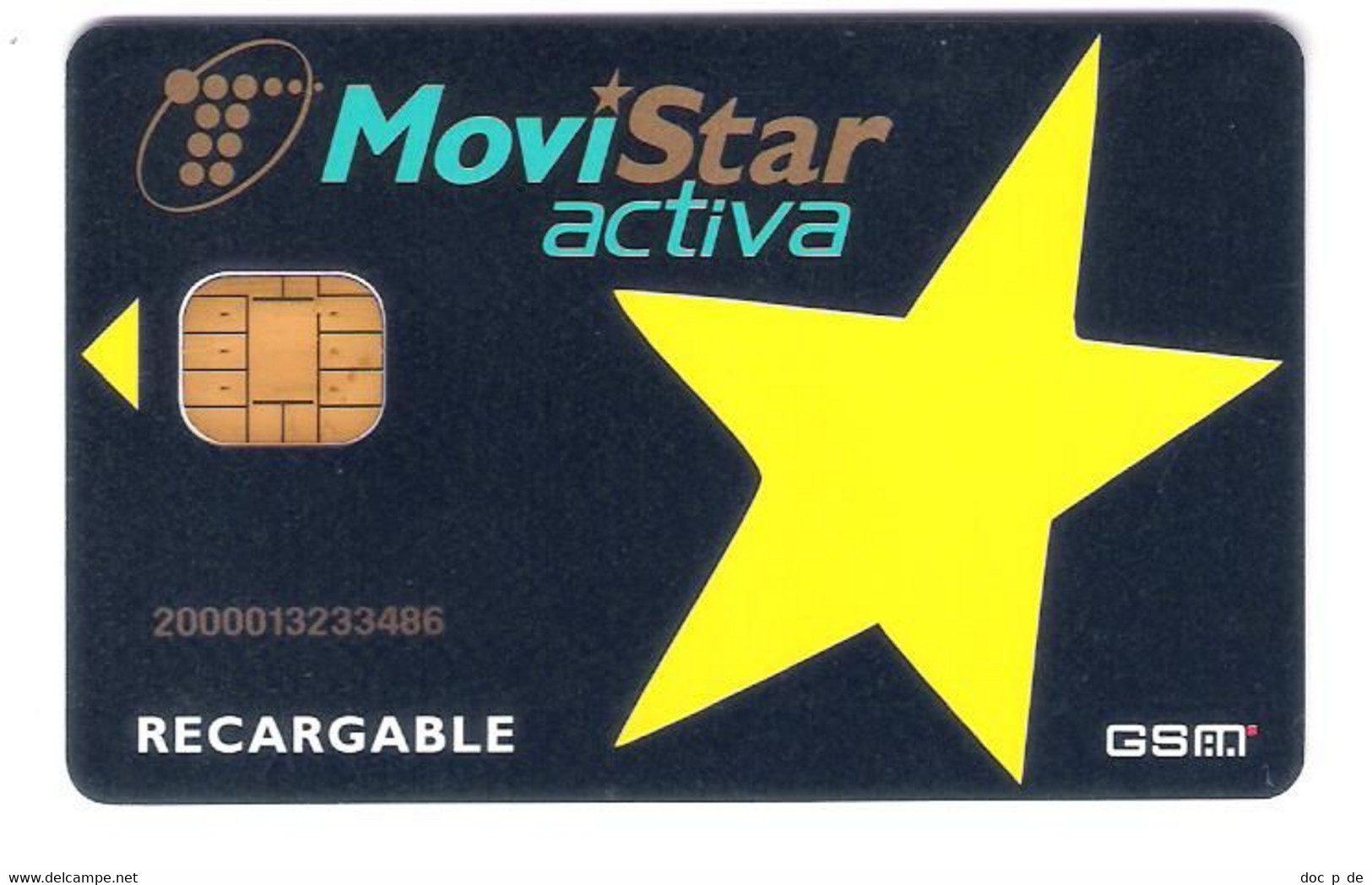 Spain - GSM Sim Handy Card - Moviestar Activa - Airtel