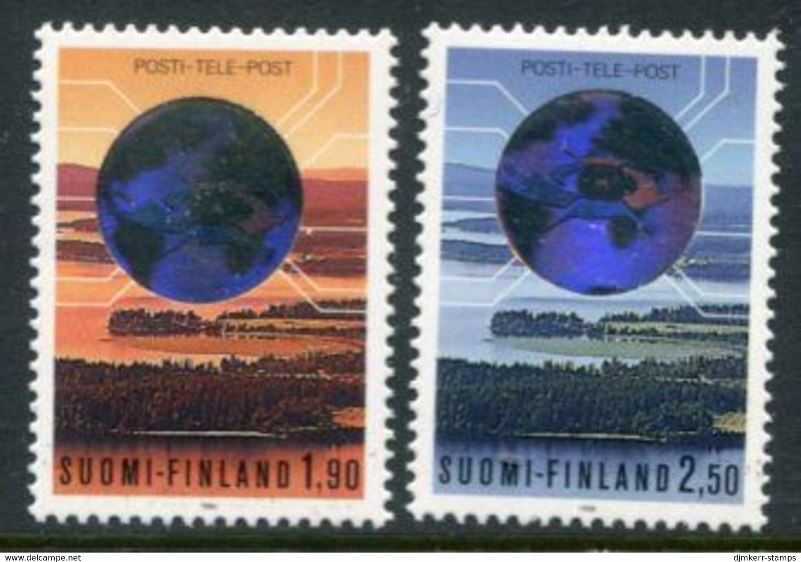 FINLAND 1989 Christmas MNH / **.  Michel 1096-97 - Unused Stamps