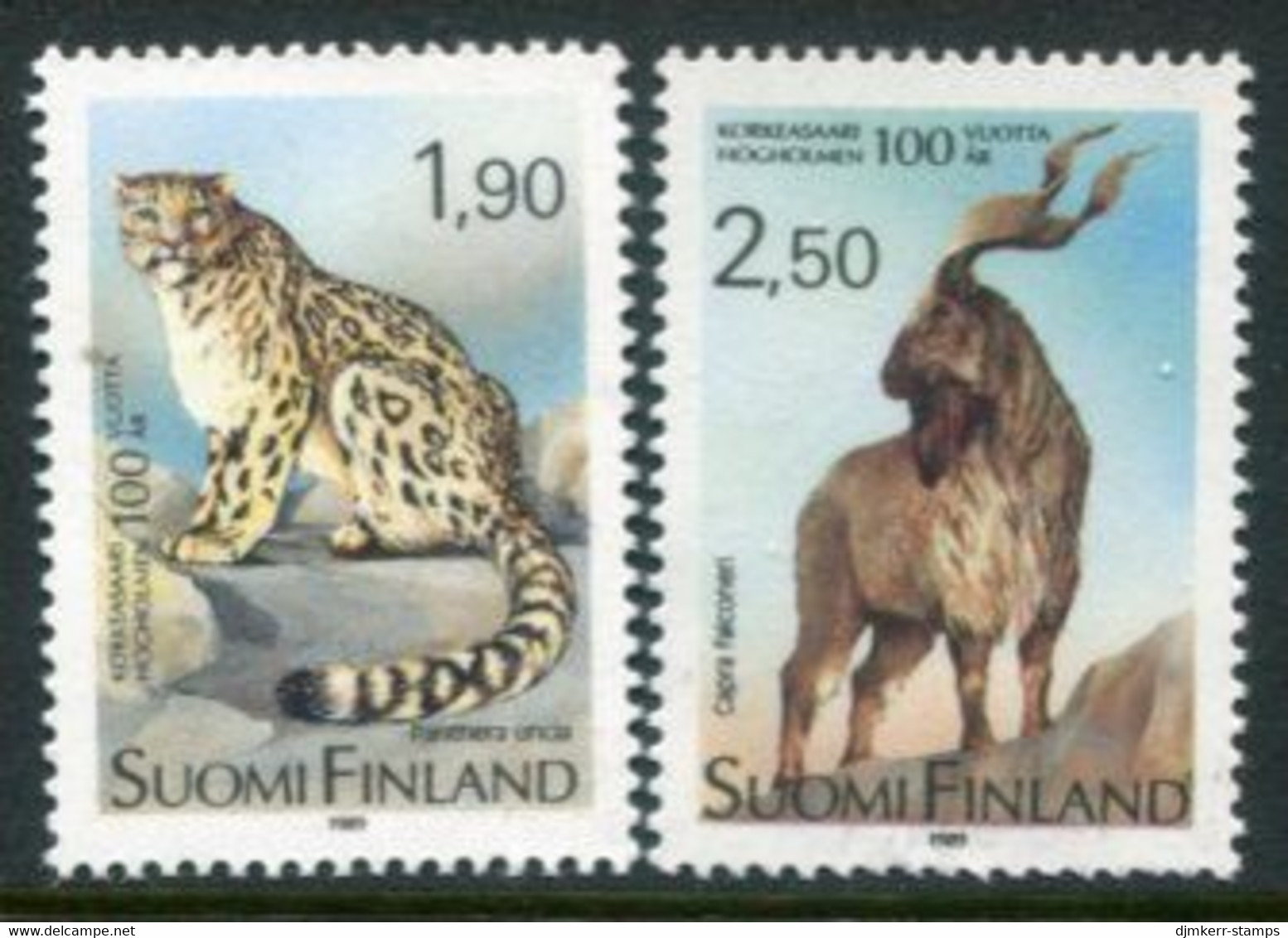FINLAND 1989 Centenary Of Helsinki Zoo MNH / **.  Michel 1087-88 - Ongebruikt
