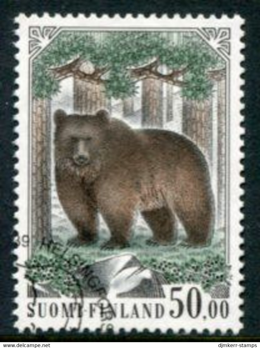 FINLAND 1989 Brown Bear 50 M. Used.  Michel 1090 - Oblitérés