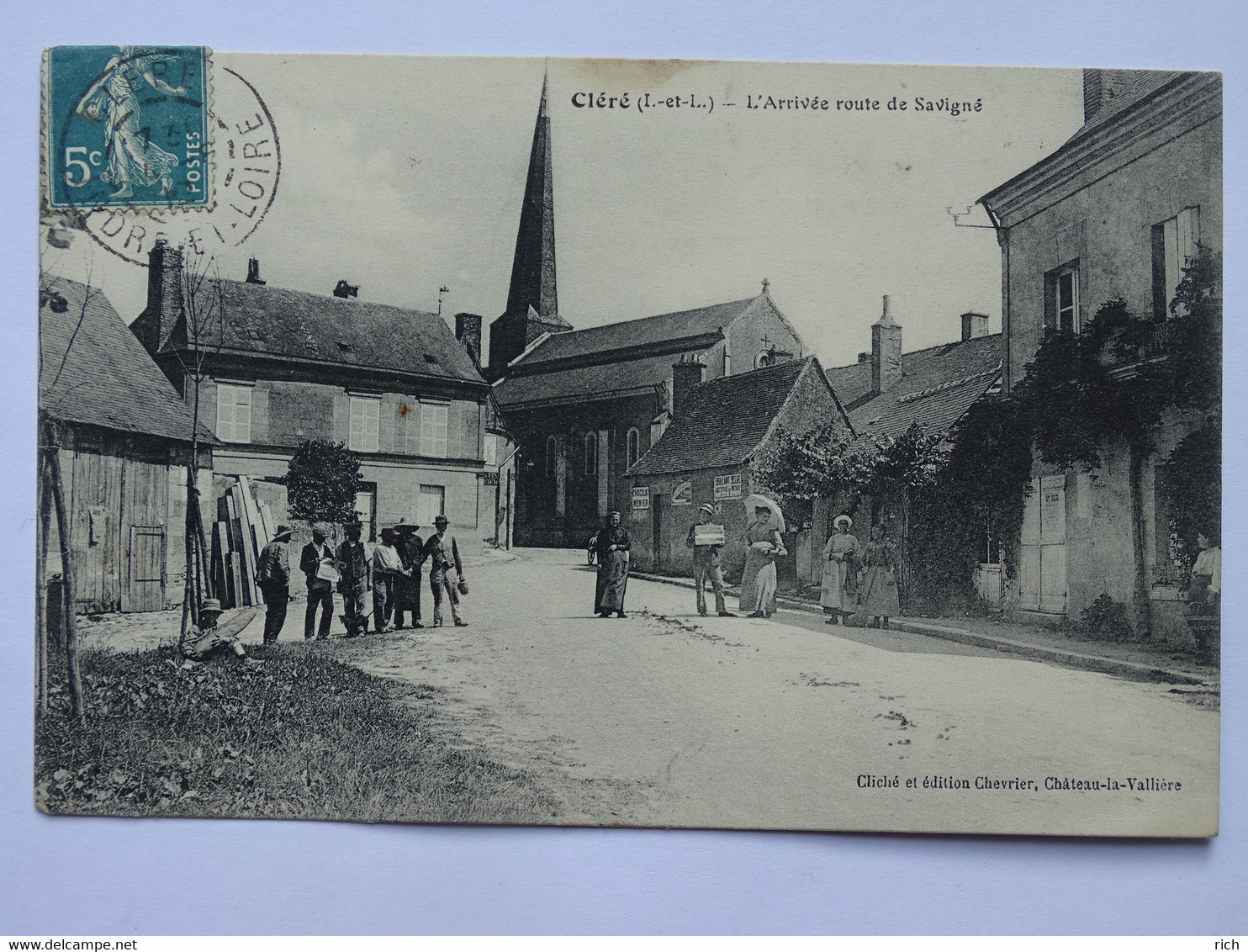 CPA 37 Indre Et Loire - CLERE - L'Arrivée Route De Savigné - Cléré-les-Pins