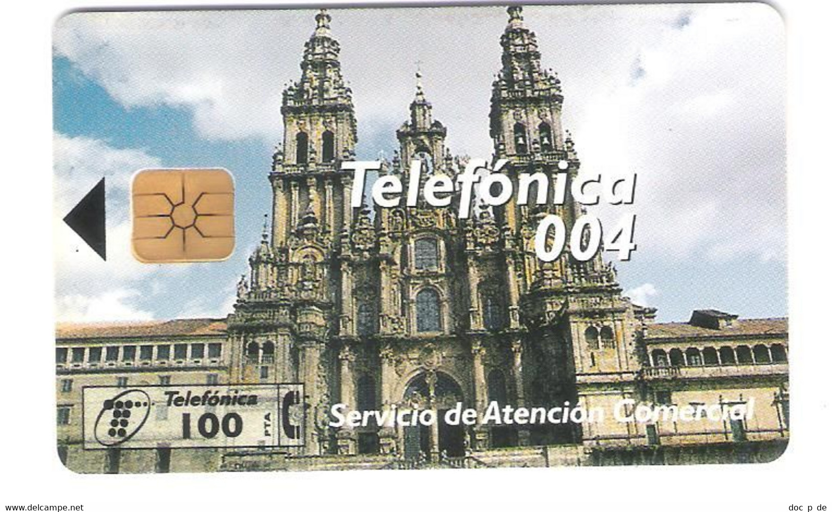 Spain - G-011 - Emision De Gentileza - Catedral De Santiago Telefonica 004 - Danke-Schön-Karten