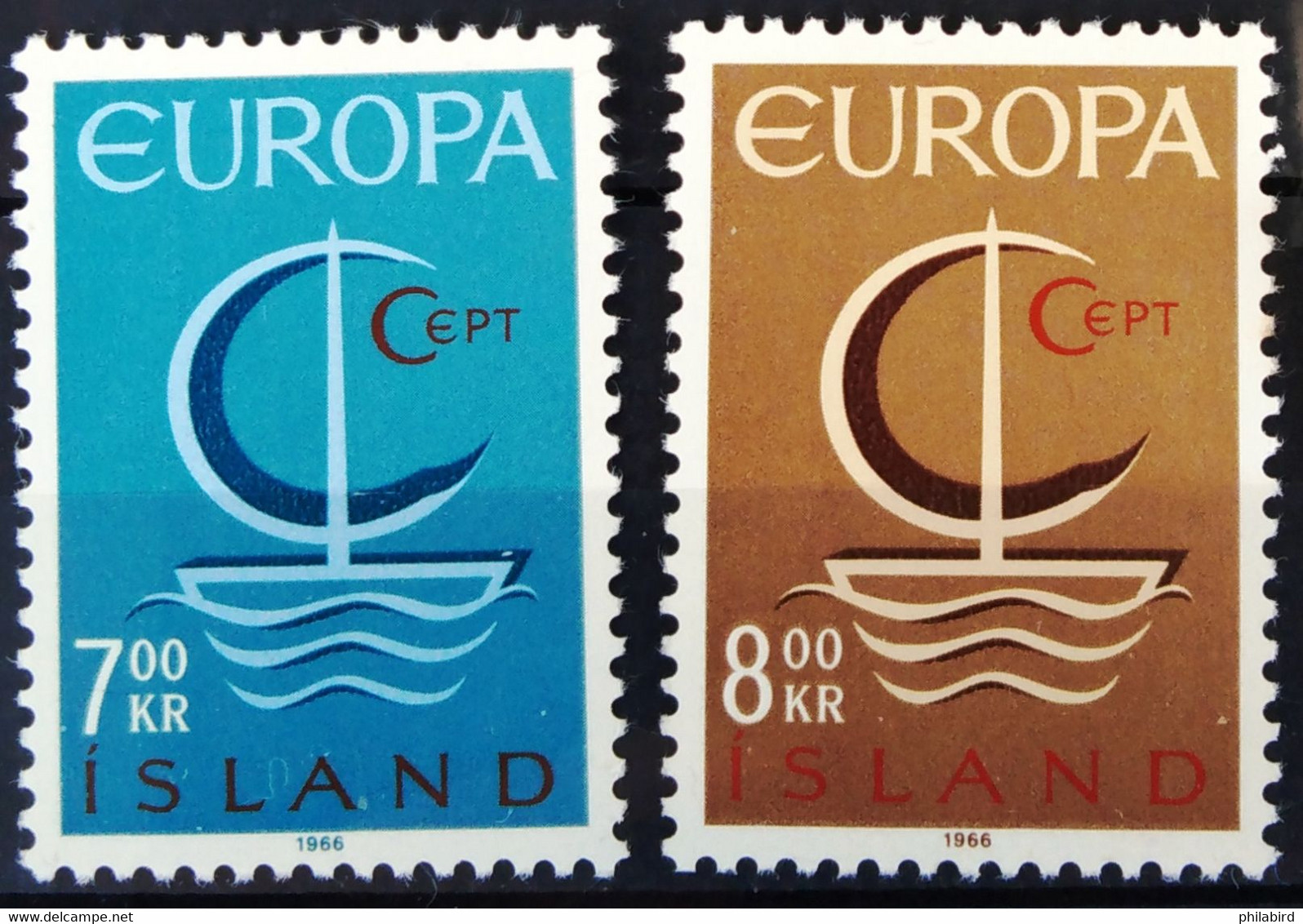 EUROPA 1966 - ISLANDE                   N° 359/360                       NEUF** - 1966