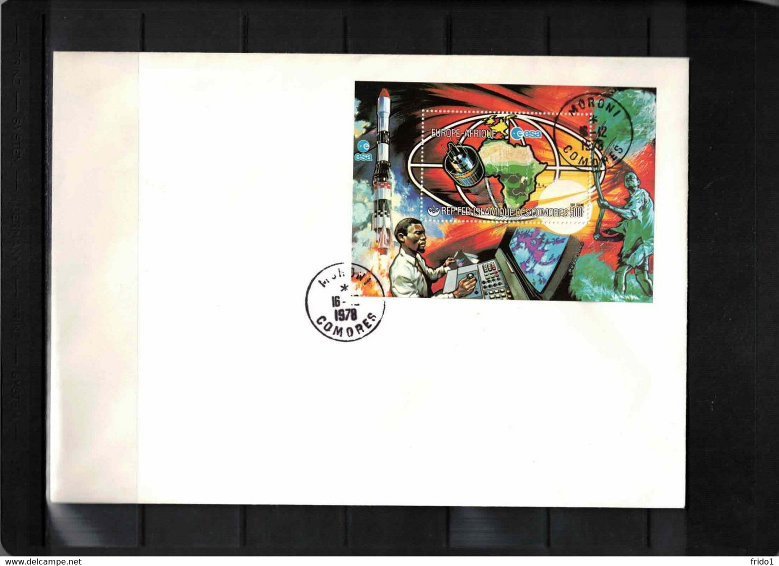 Comores 1978 Space / Raumfahrt ESA Block FDC - Africa