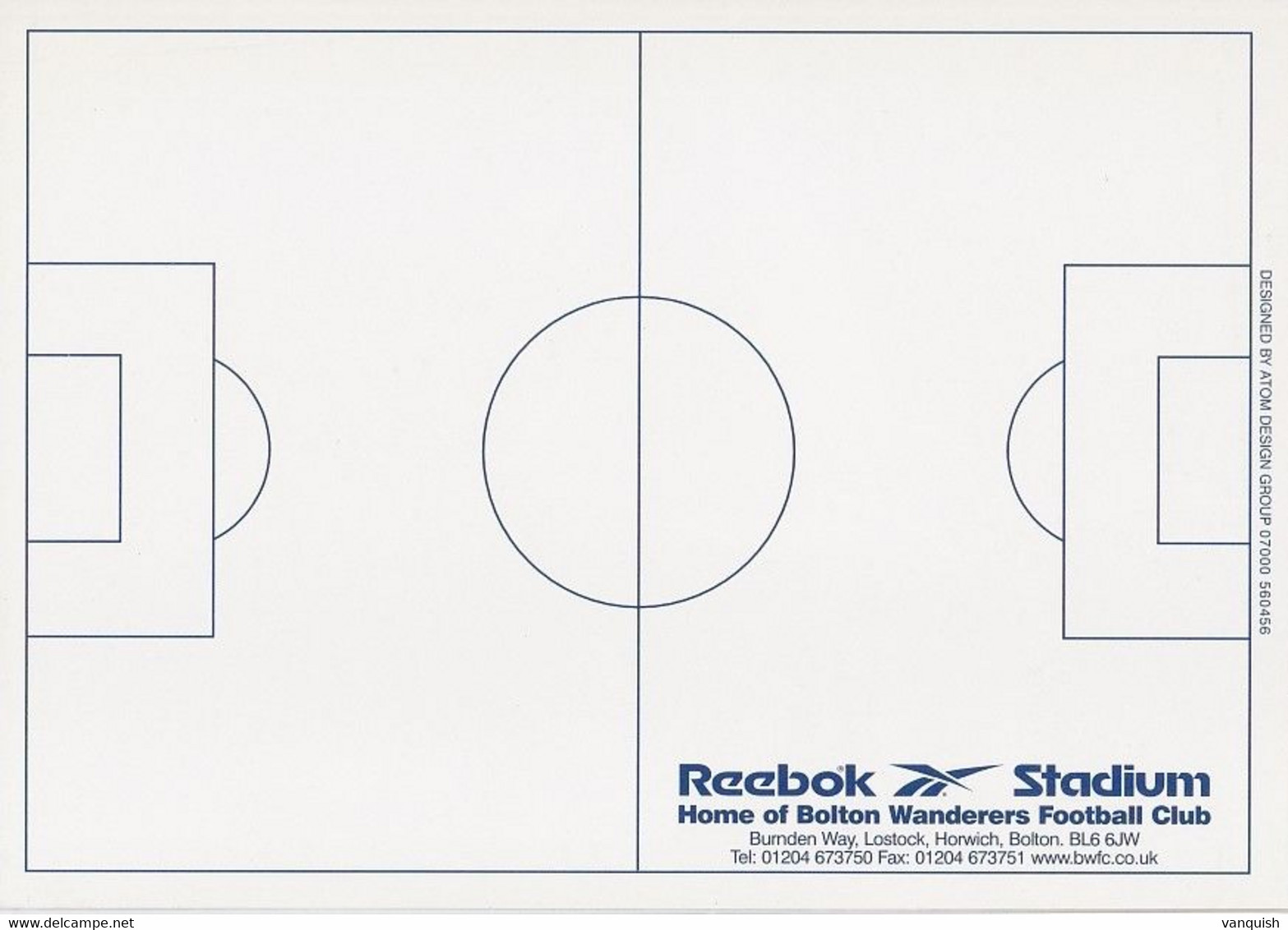 BOLTON #1 REEBOK STADIUM STADE ESTADIO STADION STADIO - Fussball