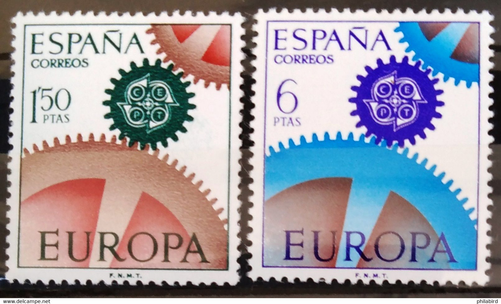 EUROPA 1967 - ESPAGNE                  N° 1448/1449                       NEUF** - 1967