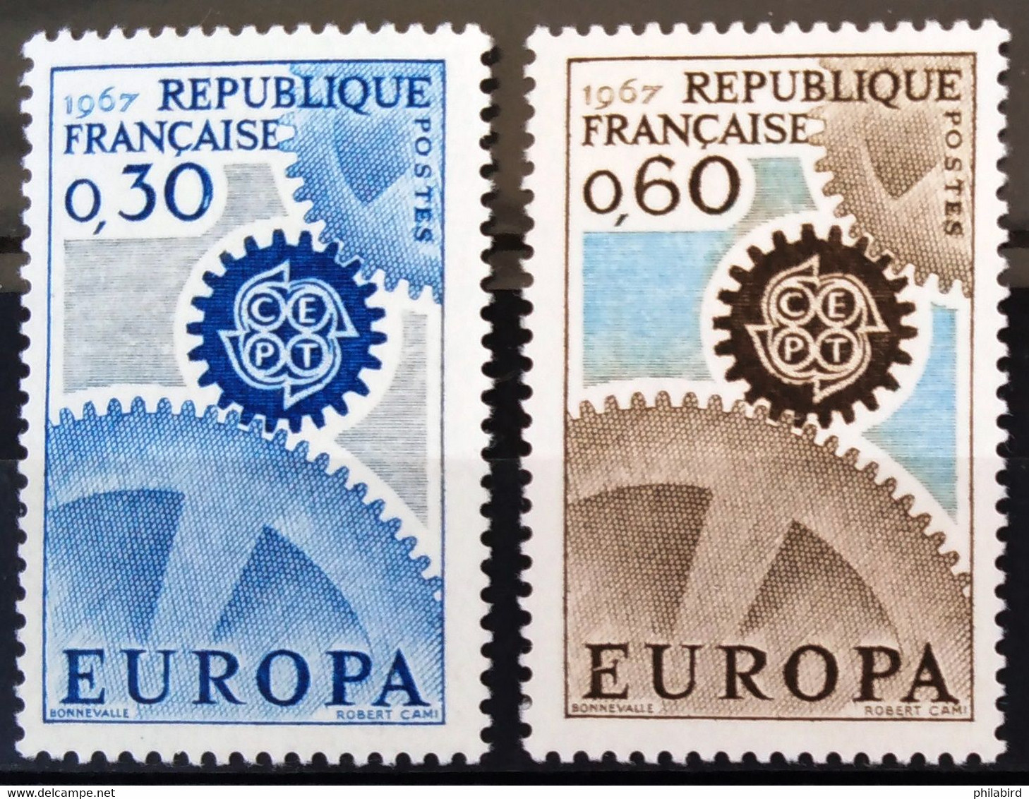 EUROPA 1967 - FRANCE                  N° 1521 (*) / 1522 (**) - 1967