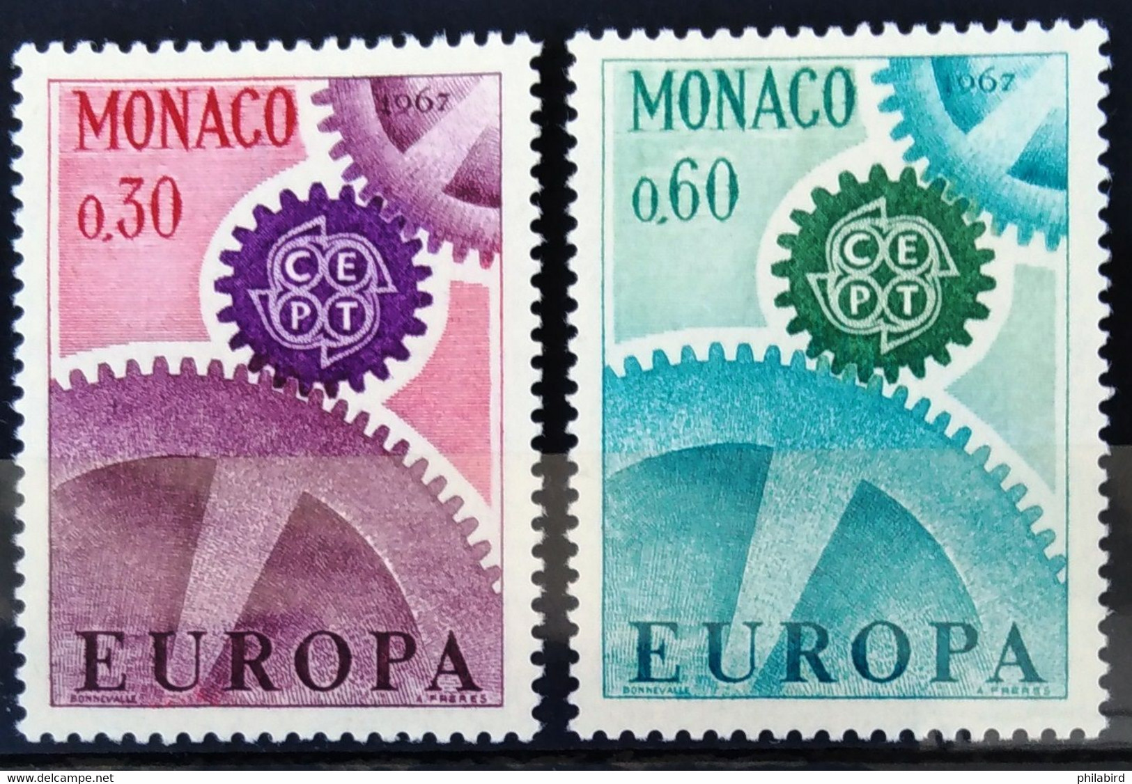 EUROPA 1967 - MONACO                    N° 729/730                        NEUF** - 1967
