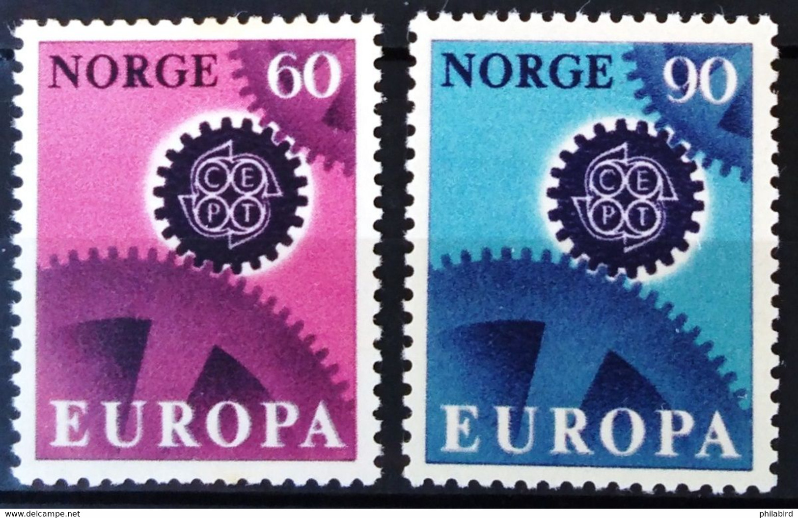 EUROPA 1967 - NORVEGE                    N° 509/510                        NEUF** - 1967