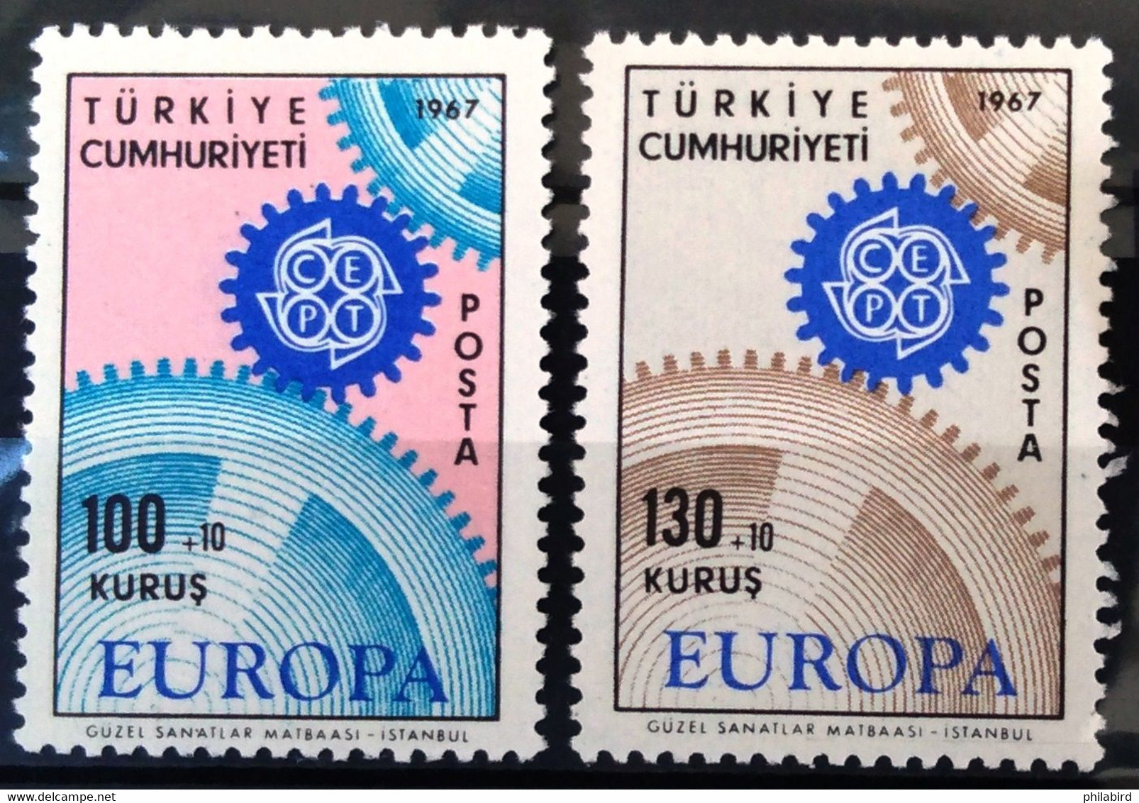 EUROPA 1967 - TURQUIE                    N° 1829/1830                        NEUF** - 1967
