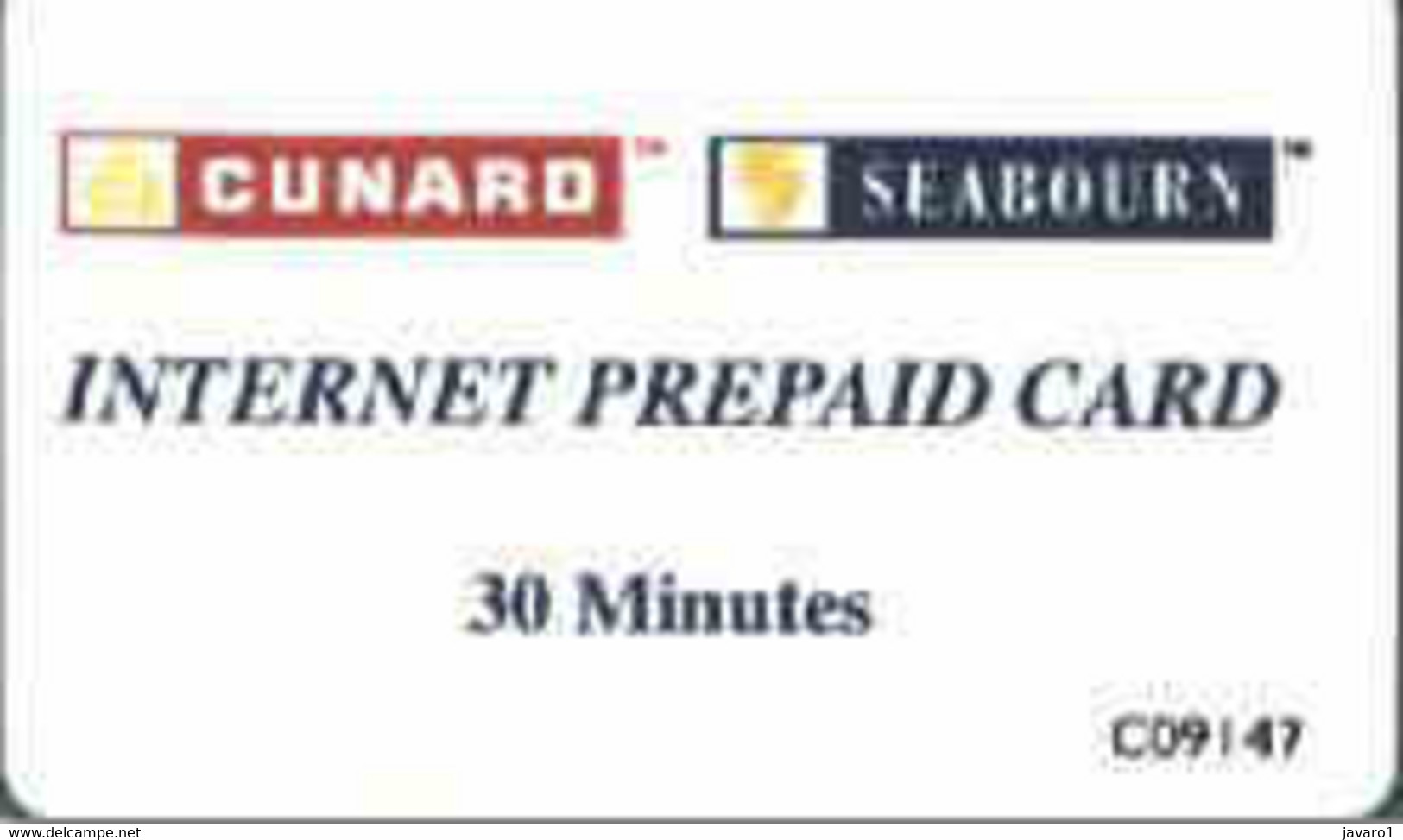 INTERNET : INT04 30min CUNARD Logo SEABORN Logo SATELLITE CARD USED - [ 5] Eurostar, Cardlink & Railcall