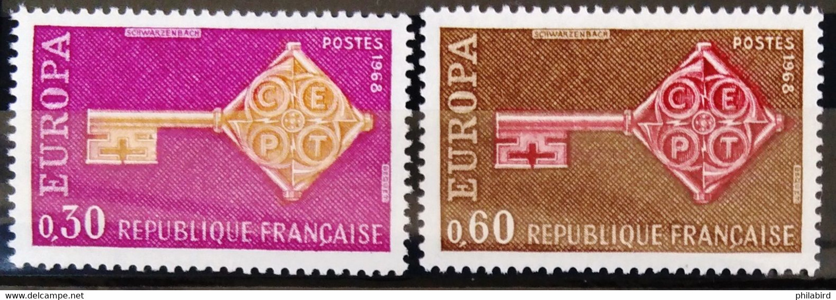 EUROPA 1968 - FRANCE                    N° 1556/1557                       NEUF** - 1968