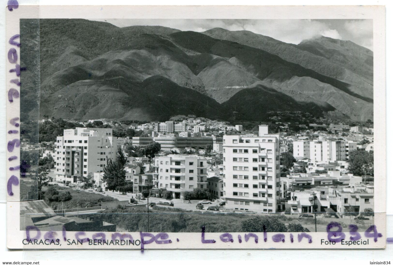 - CARACAS - Venézuéla - SAN BERNARDINO, Glacée, Cliché Peu Courant, écrite, 19r9, TTBE, Scans.. - Venezuela