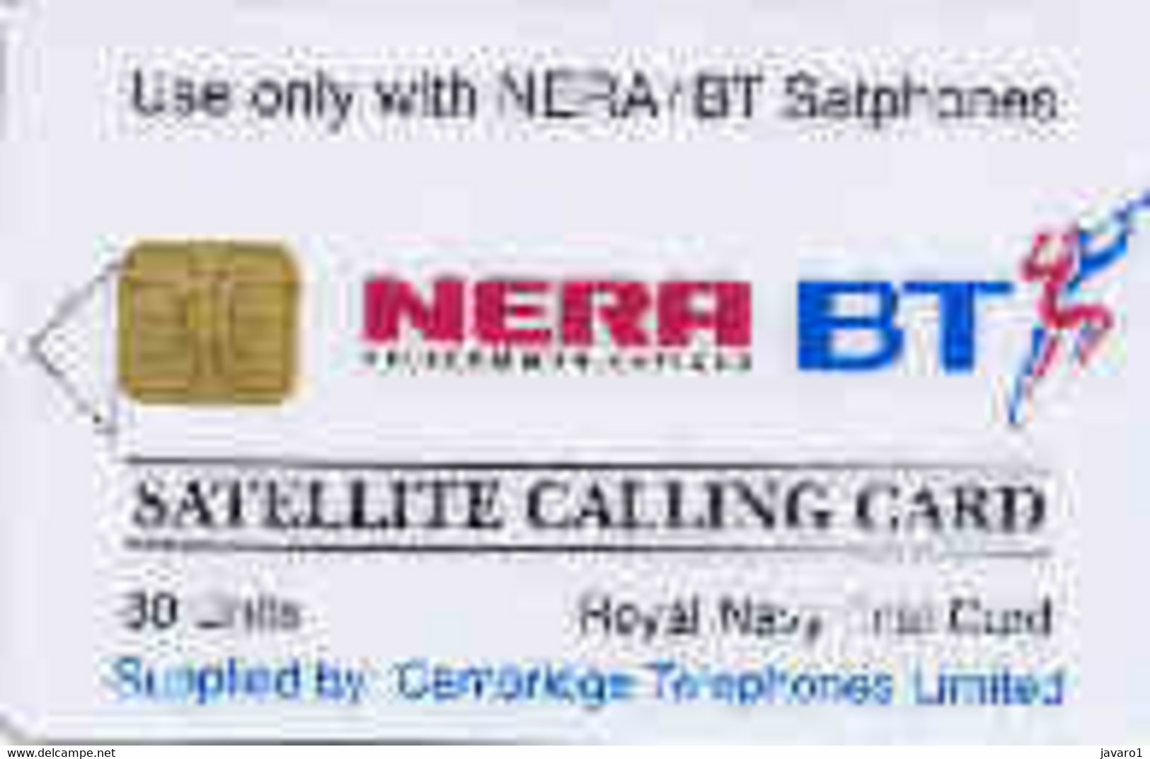 ENGLAND : ENG41 80u Royal Navy Trial Card SATELLITE CARD USED - [ 5] Eurostar, Cardlink & Railcall