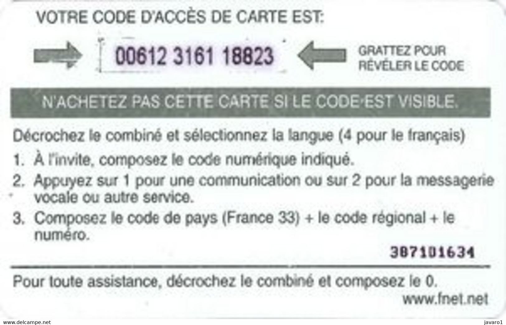 BOSNIA : BOS71 $20 Votre Code Acces De Carte Est:' NATO LEFTunder SATELLITE CARD USED - Bosnie