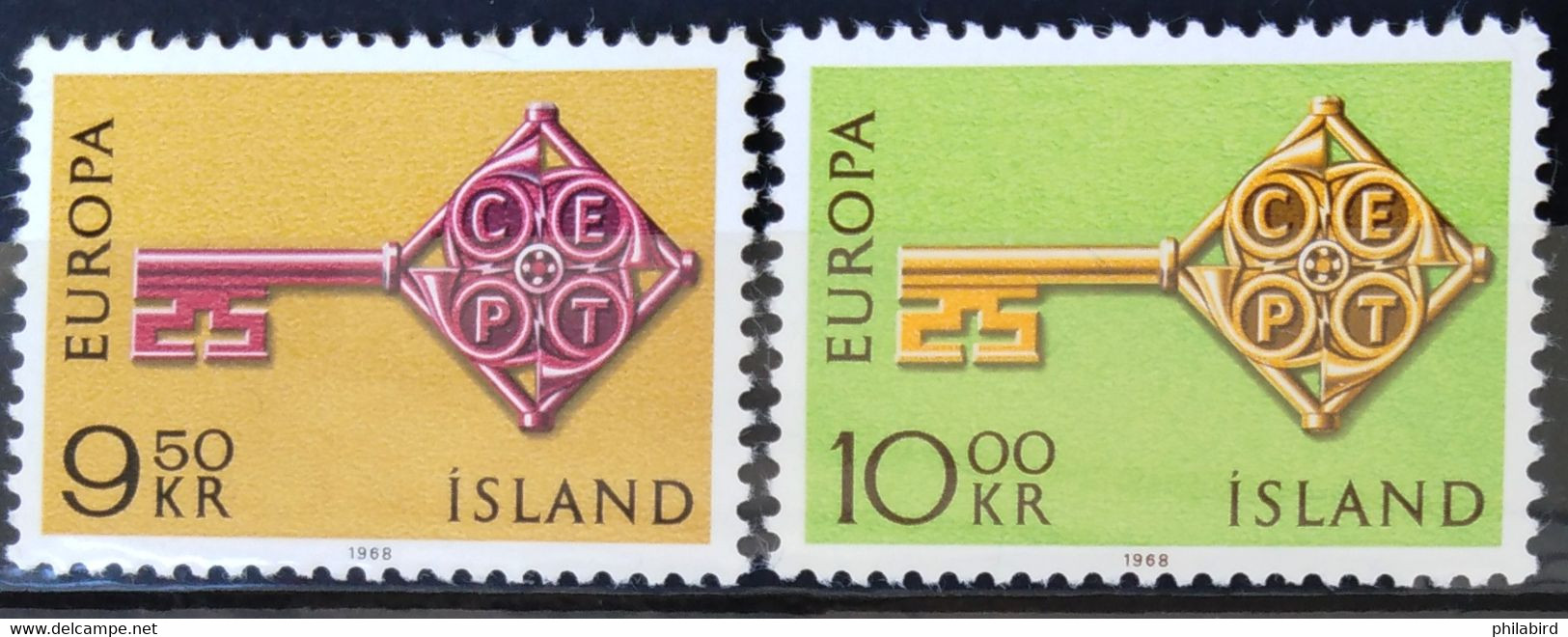 EUROPA 1968 - ISLANDE                    N° 372/373                       NEUF** - 1968