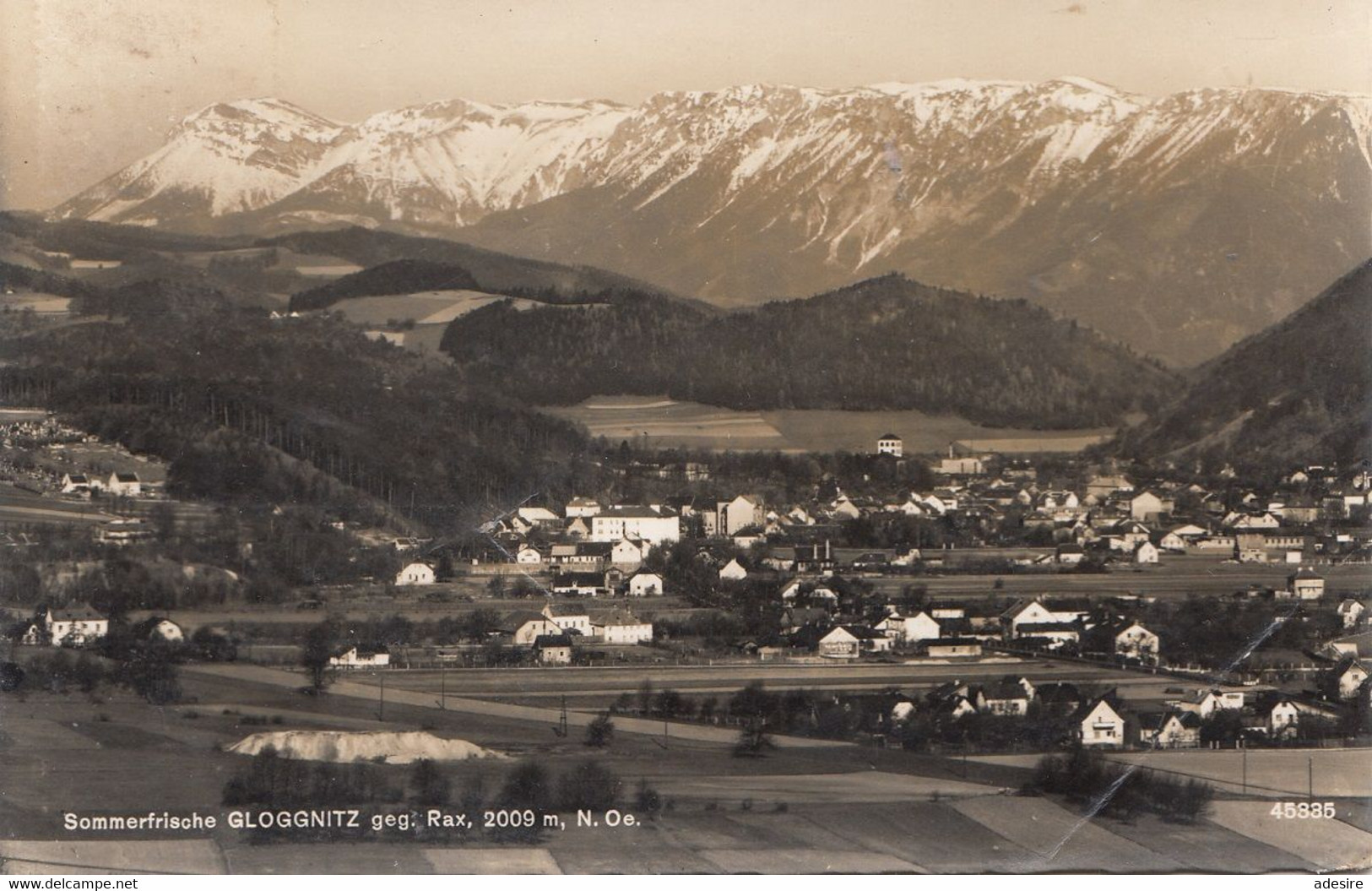 ÖSTERREICH NACHPORTO 1958 - 2 ÖS Nachporto Auf Ak GLOGGNITZ, Gel.v.Gloggnitz > Gloggnitz > Retour/nicht Angenommen - Variétés & Curiosités