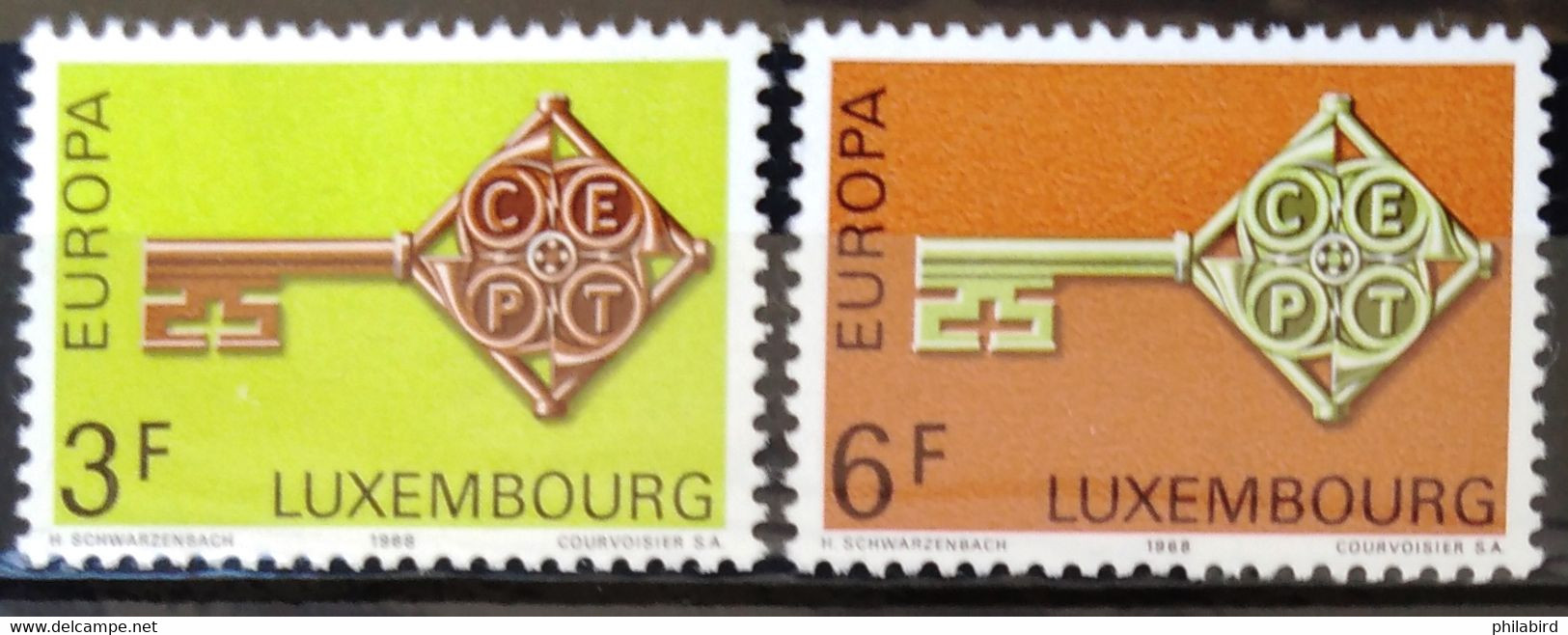 EUROPA 1968 - LUXEMBOURG                  N° 724 (**) / 725 (*) - 1968