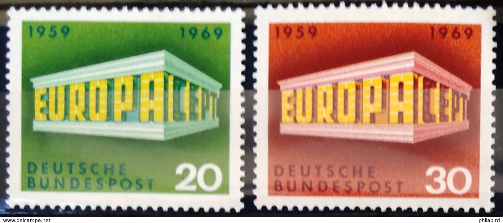 EUROPA 1969 - ALLEMAGNE                  N° 446/447                    NEUF** - 1969