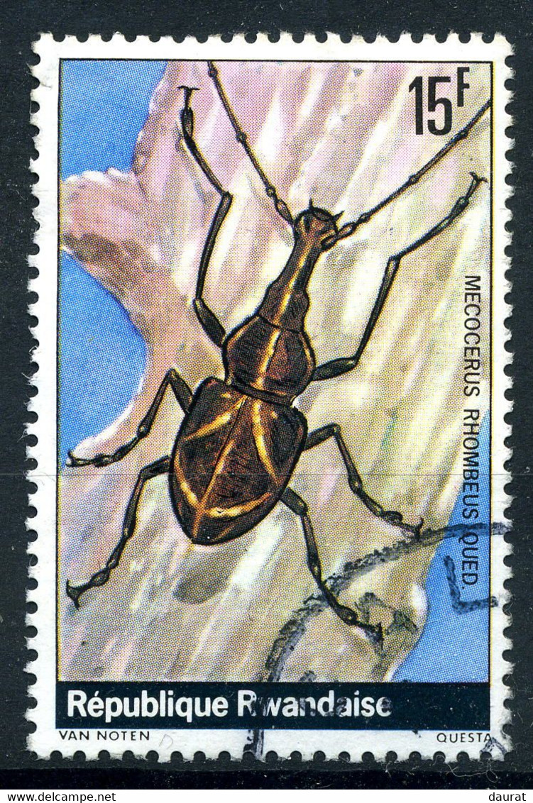 1978 Rwanda Y&T N° 833° Mecocerus Rhombeus Insecte - Usati