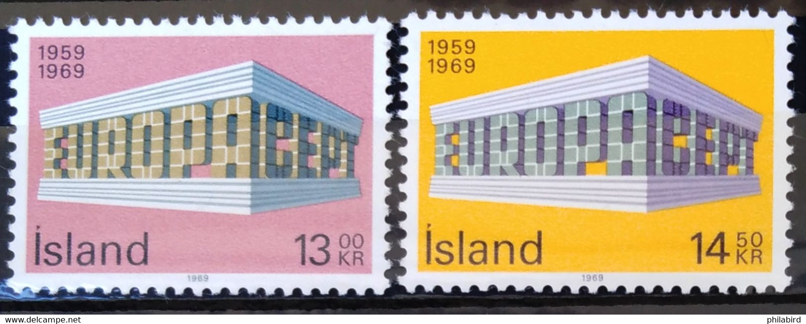 EUROPA 1969 - ISLANDE                  N° 383/384                     NEUF** - 1969