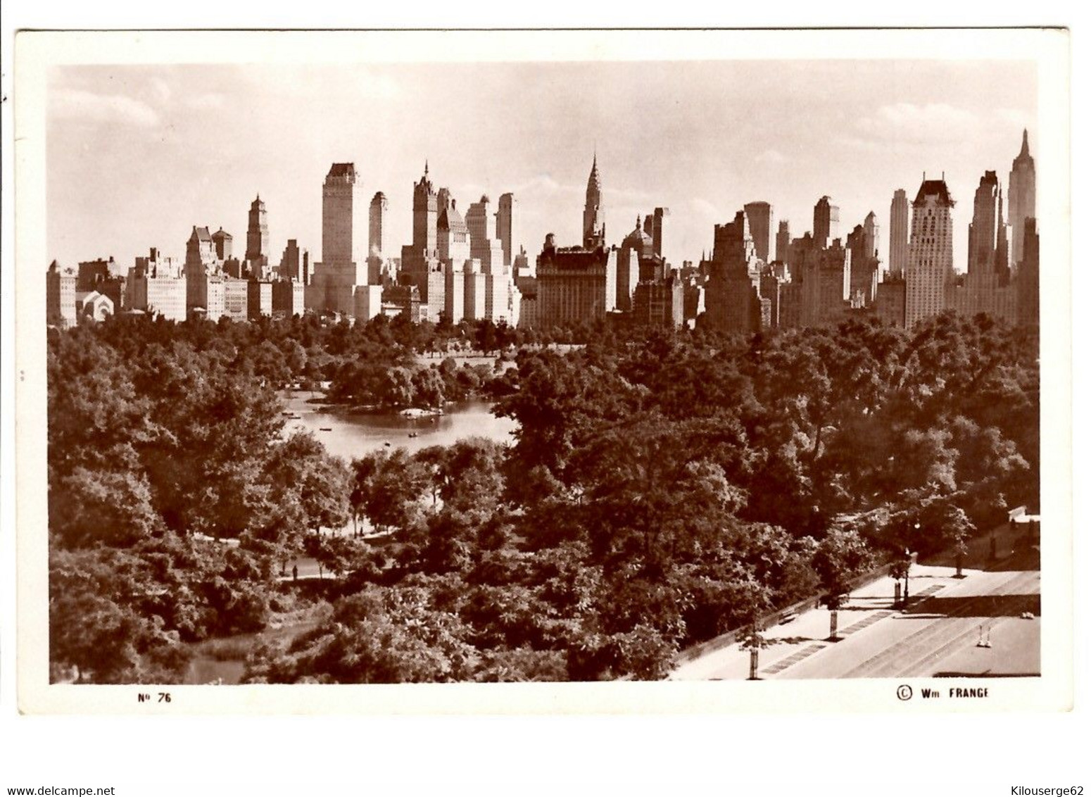 NEW YORK - View South From Central Park, Mid-Town Skyline - Non Circulé - Central Park