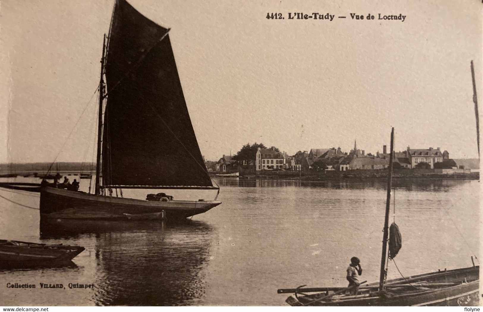 Île Tudy - Vue De Loctudy - Bateau Pêche Pêcheurs - Ile Tudy