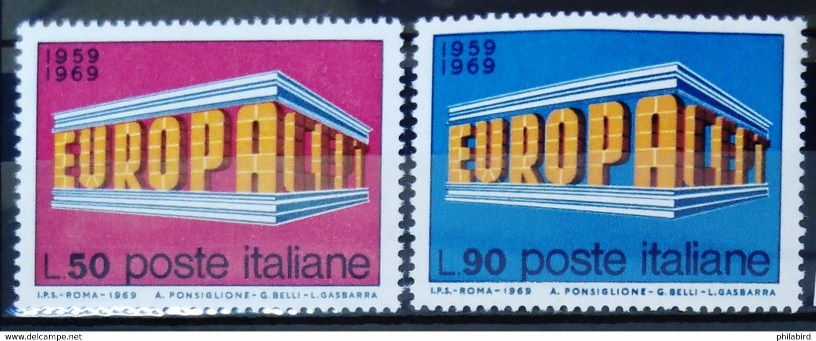 EUROPA 1969 - ITALIE                  N° 1034/1035                     NEUF* - 1969