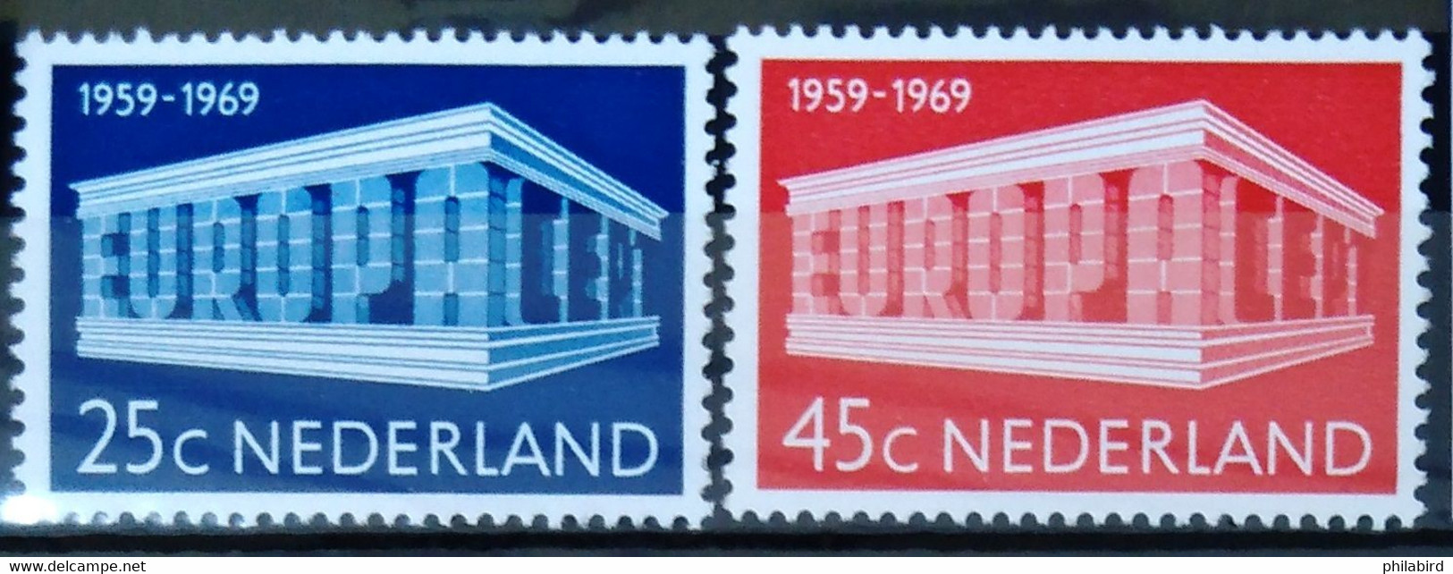 EUROPA 1969 - PAYS-BAS                  N° 893/894                     NEUF* - 1969