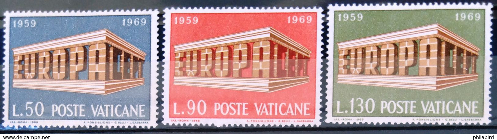 EUROPA 1969 - VATICAN                  N° 488/490                    NEUF* - 1969