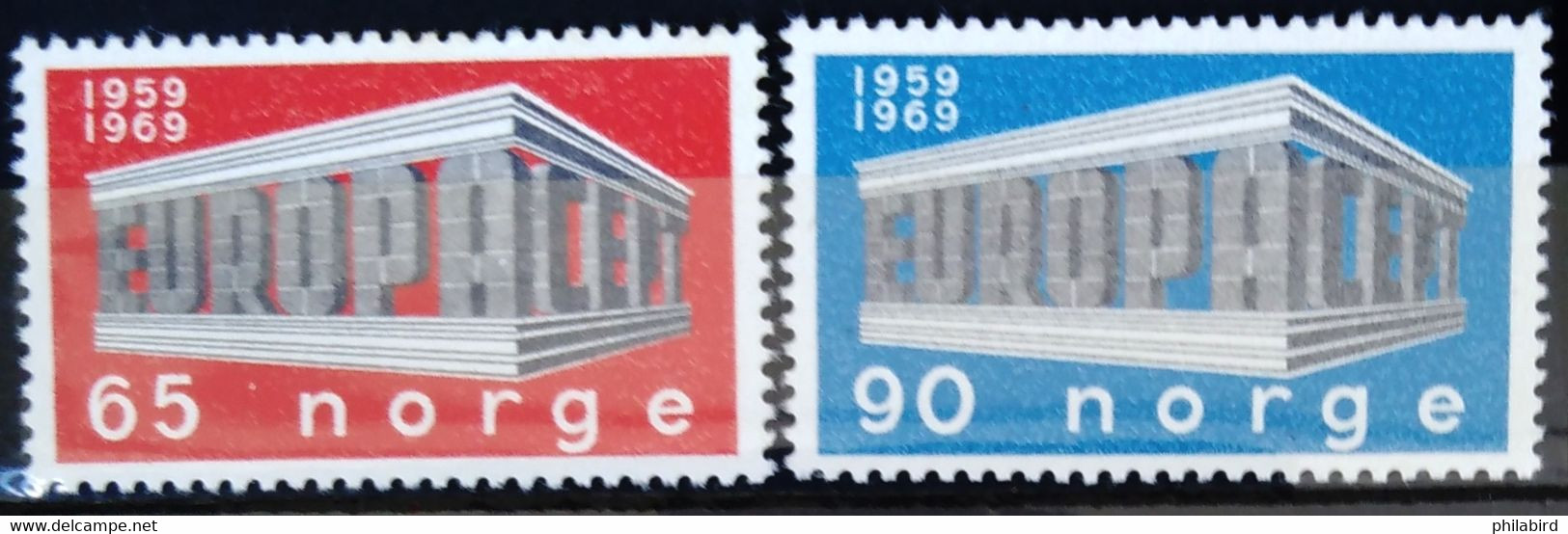 EUROPA 1969 - NORVEGE                  N° 538/539                    NEUF** - 1969