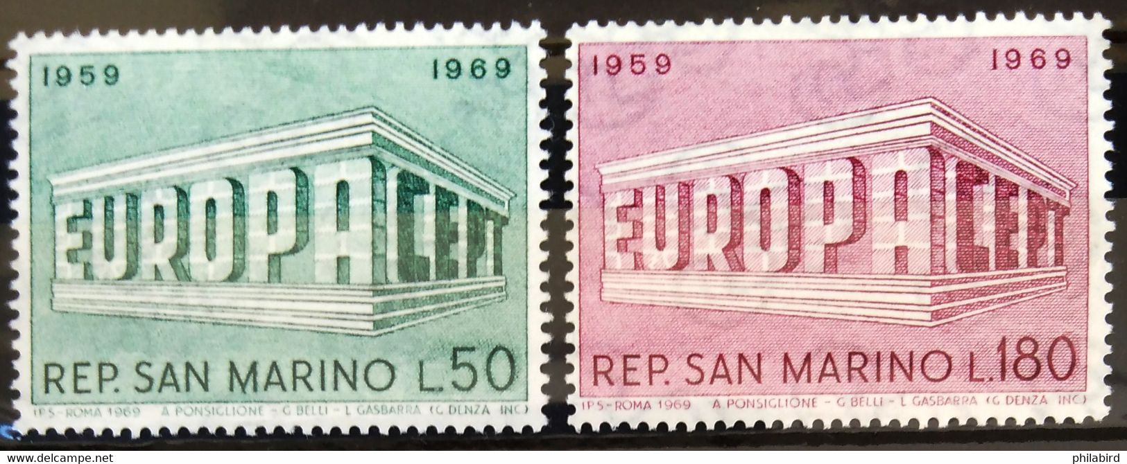 EUROPA 1969 - SAINT MARIN                  N° 732/733                    NEUF** - 1969