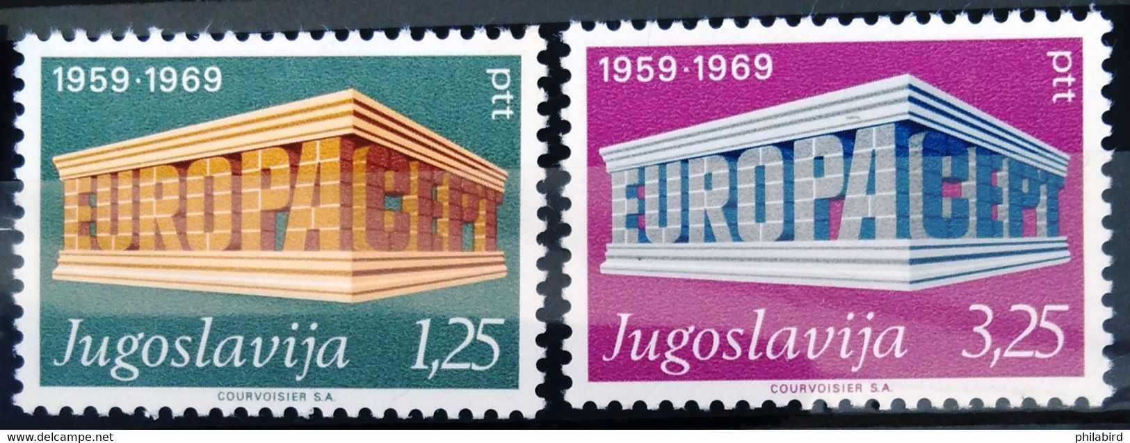 EUROPA 1969 - YOUGOSLAVIE                  N° 1252/1253                    NEUF** - 1969