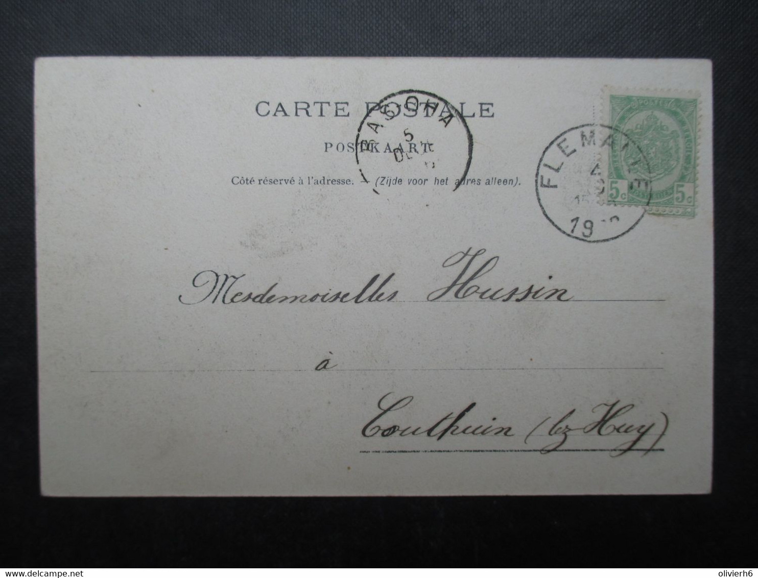 CP BELGIQUE (V2210) FLEMALLE HAUTE (2 Vues) Le Château De Chokier Marcophilie Flemalle Et Bas Oha 1910? - Flémalle