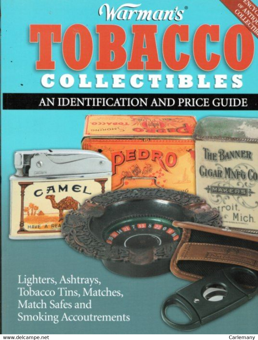 GUIA CATALOGO TEMA TABACO En Ingles. 348 PAG   NUEVO - Libros Sobre Colecciones