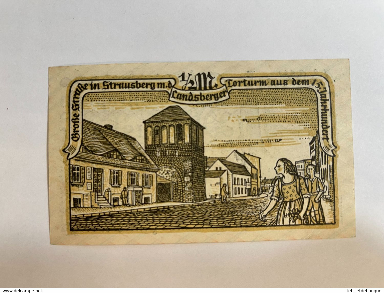 Allemagne Notgeld Strausberg 1/2 Mark - Collections