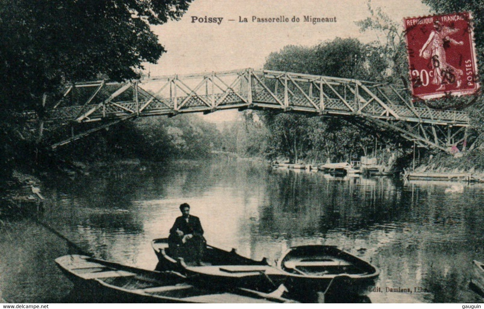 CPA - POISSY - La Passerelle De Migneaut - Edition Thiriat & Basuyau - Poissy