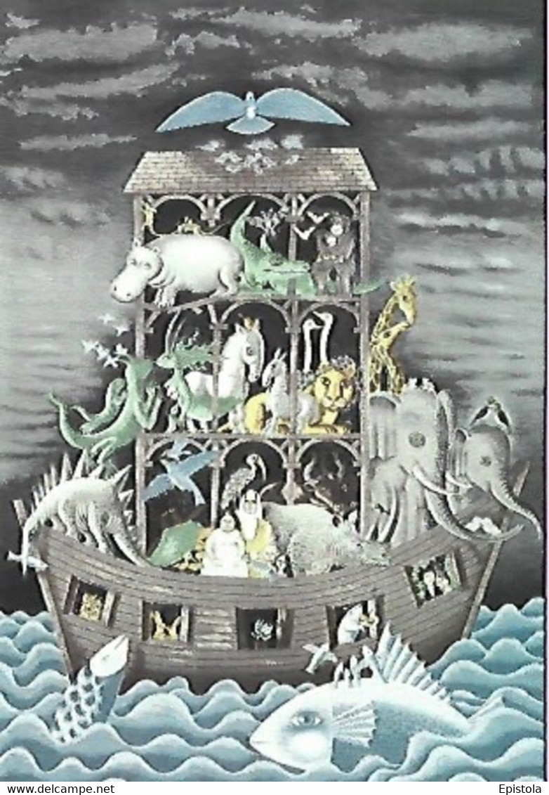 ► Illustrateur Raymond PEYNET - Arche De Noé - Noah's Ark 1970  ( Grand Palais  Paris 2021) - Peynet