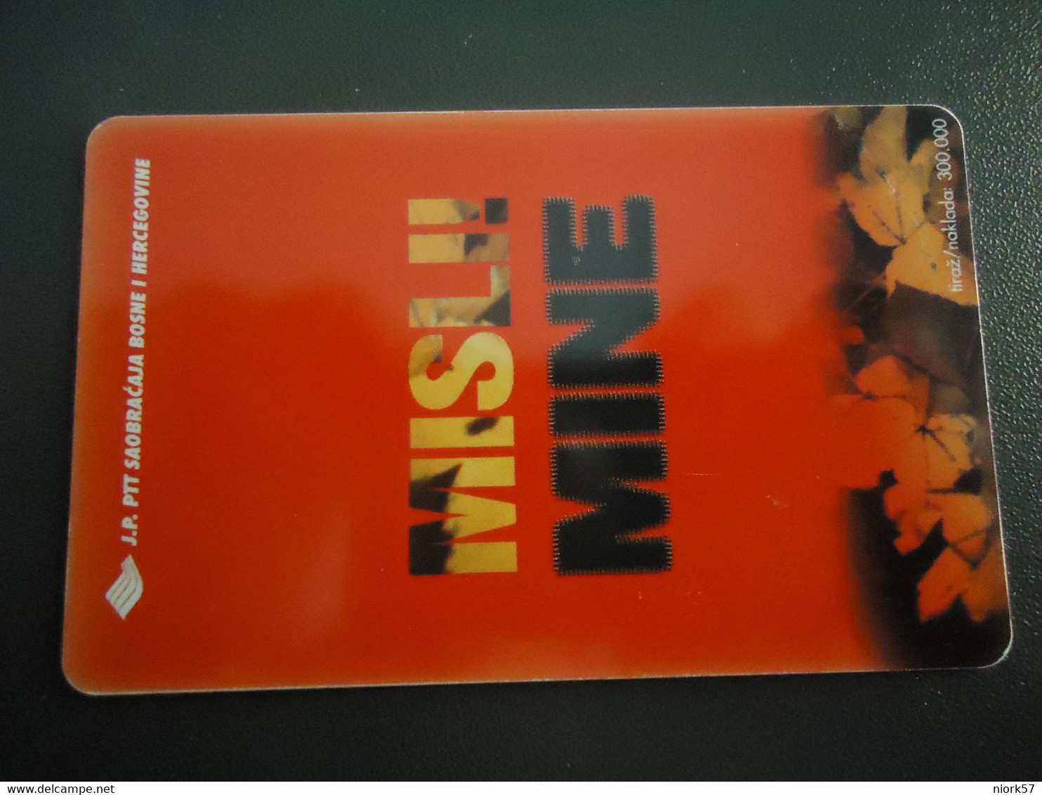 BOSNIA   USED  CARDS  MISLI MINE - Bosnie