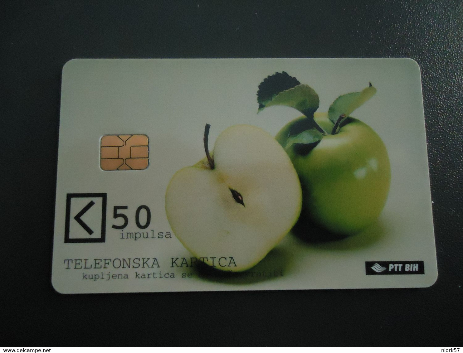 BOSNIA  USED CARDS UNITS 50 APLE FRUIT - Bosnië