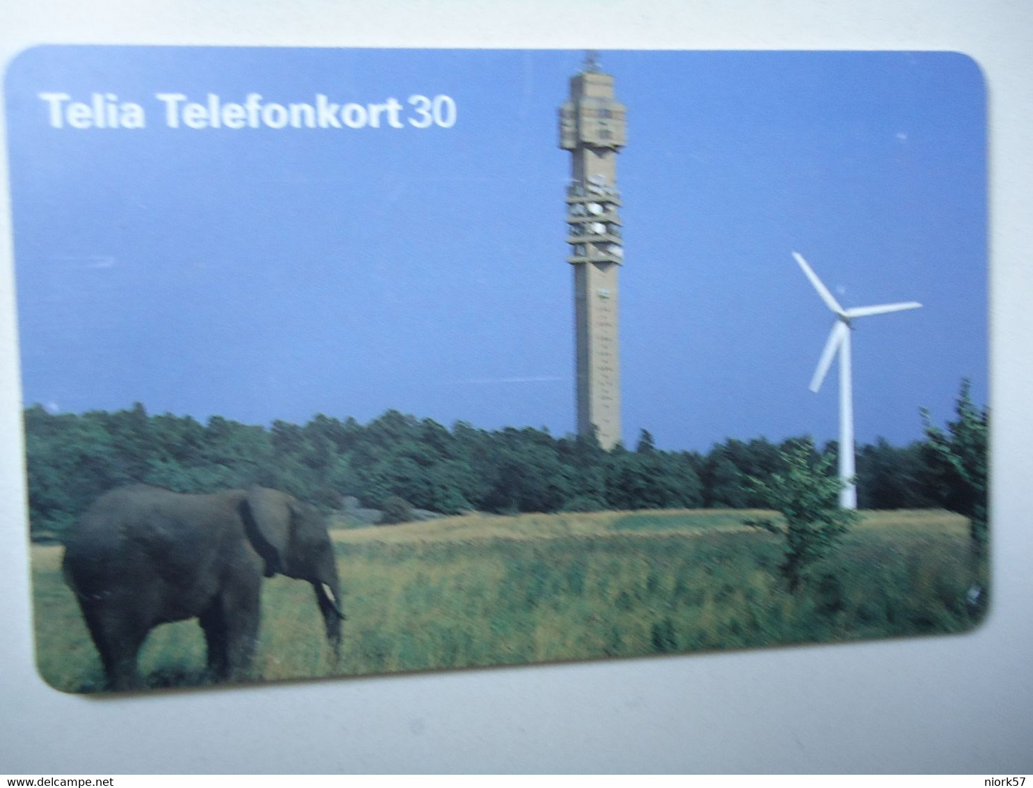 SWEDEN  USED CARDS ANIMALS ELEPHANTS - Oerwoud