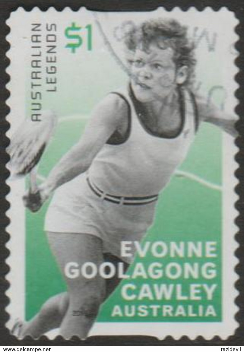 AUSTRALIA - DIE-CUT-USED 2016 $1.00 Legends Of Tennis - Evonne Goolagong Cawley - Used Stamps