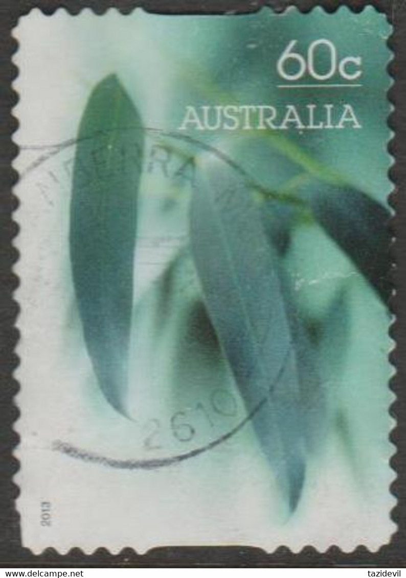 AUSTRALIA - DIE-CUT-USED 2013 60c Memorable Moments - Gum Leaves - Used Stamps