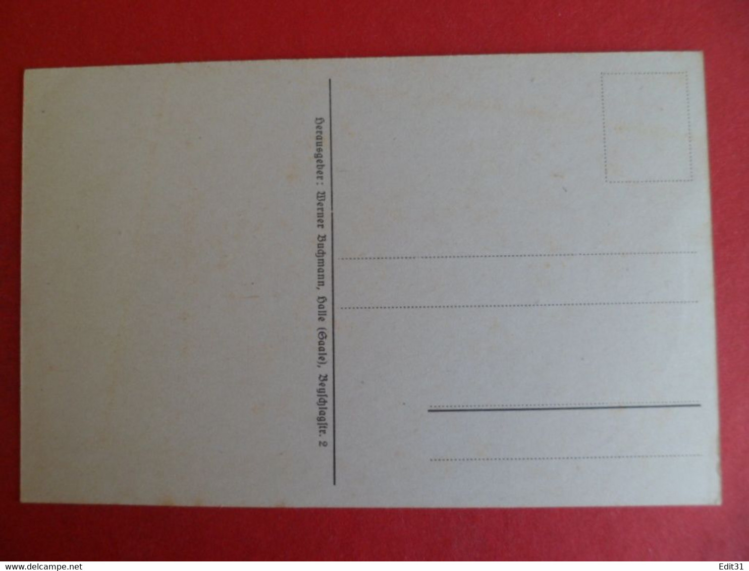 Scherenschnitt 1943, Artist Sachse Schubert, Handgeschriebene Karte,  - Papier Découpé - Schubert
